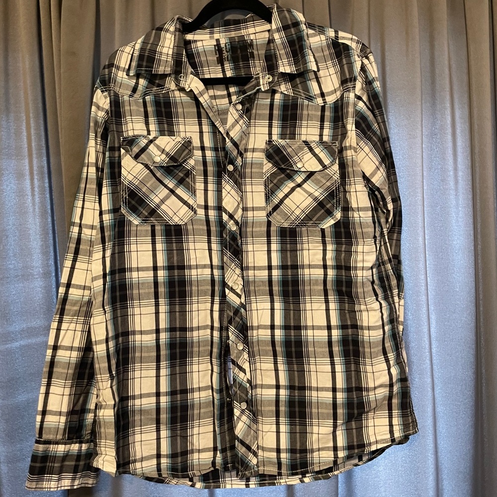 Blue men’s button up